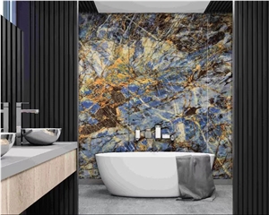 Chinese Multicolor Artificial Stone Slabs Use For Wall Decor