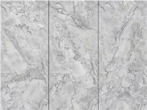 Light Grey Artificial Sintered Stone Slabs For Floor