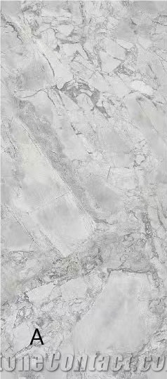 Light Grey Artificial Sintered Stone Slabs For Floor