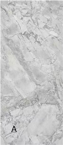 Light Grey Artificial Sintered Stone Slabs For Floor