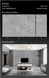 Wyndham Grey Artificial Sintered Stone Use For Villa Decor