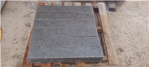 BLACK BASALT CS 60X10X10 FLAME 5 FACES Garden Kerbstone