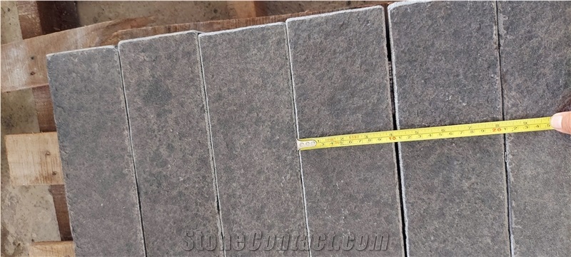 BLACK BASALT CS 60X10X10 FLAME 5 FACES Garden Kerbstone
