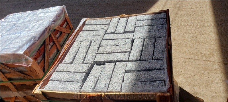 WHITE XS CUBIC B Cobblestone, Pavers, Cubestone