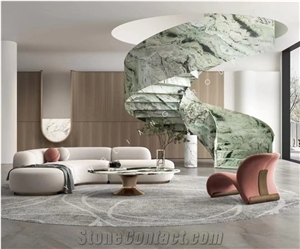 Shangrila Green Marble 18Mm Slabs Tiles