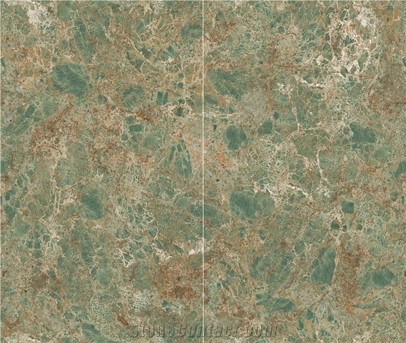 1600*2700MM  GLOSS YAMAZON GEREEN PORCELAIN SLAB