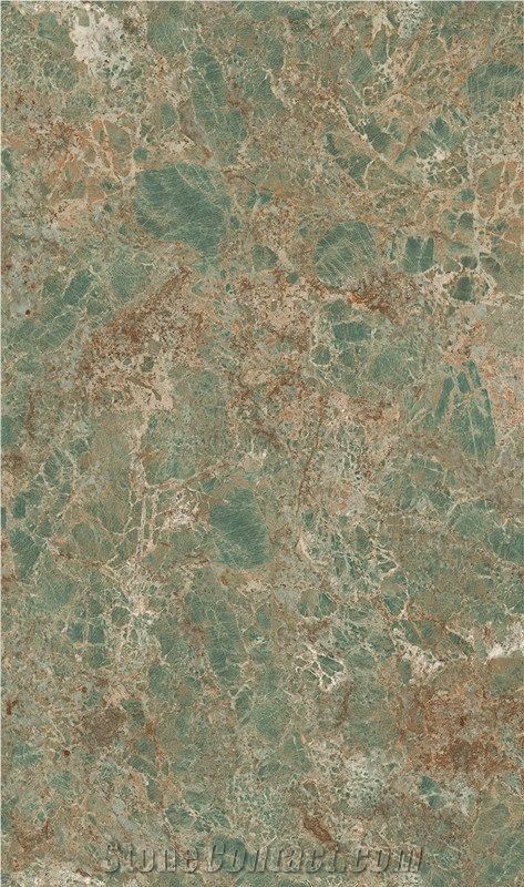 1600*2700MM  GLOSS YAMAZON GEREEN PORCELAIN SLAB