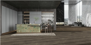 1600*2700MM  GLOSS YAMAZON GEREEN PORCELAIN SLAB