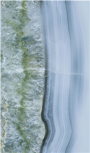 1600*2700MM  GLOSSY RHINE BLUE PORCELAIN SLAB