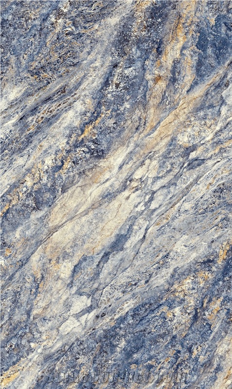 1600*2800MM  GLOSSY  BLUE WANAKA  PORCELAIN SLAB