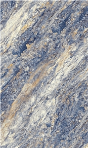 1600*2800MM  GLOSSY  BLUE WANAKA  PORCELAIN SLAB