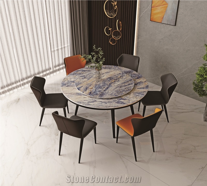 1600*2800MM  GLOSSY  BLUE WANAKA  PORCELAIN SLAB