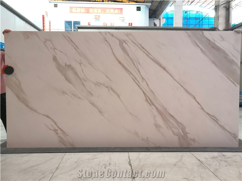 1600*3200MM CALACATTA  GOLD PORCELAIN SLAB