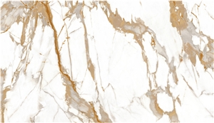 1600*3200MM CALCATTA GOLD POLISHED/MATT POCELIAN SLAB
