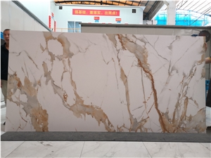 1600*3200MM CALCATTA GOLD POLISHED/MATT POCELIAN SLAB