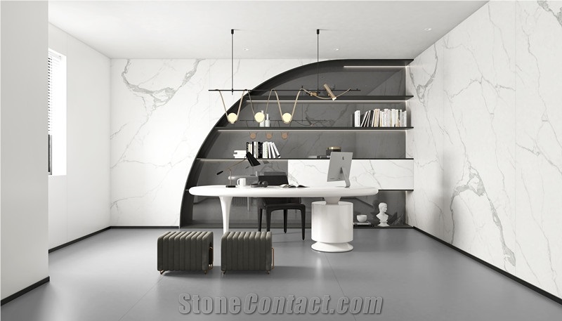 1600*3200MM  GLOSSY AGRA WHITE SINTERED STONE
