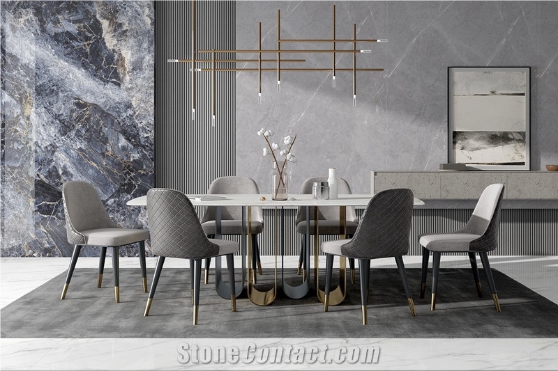 1600*3200MM  GLOSSY ANCONA GREY SINTERED STONE