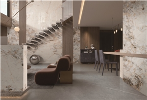 1600*3200MM  GLOSSY ARMANI GREY SINTERED STONE