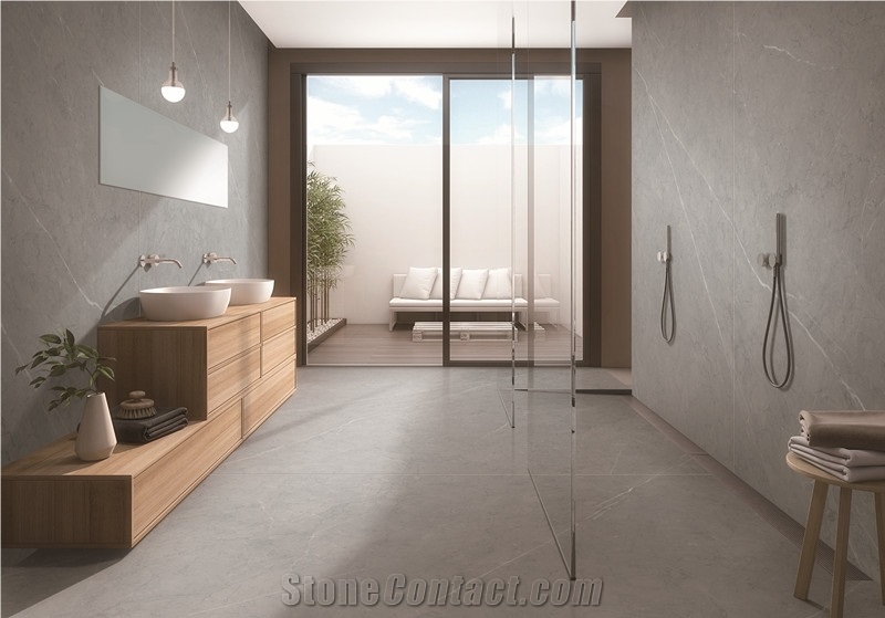1600*3200MM  GLOSSY ARMANI GREY SINTERED STONE
