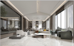 1600*3200MM GLOSSY/MATT FISH WHITE PORCELAIN SLAB