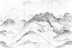 1600*3200MM  GLOSSY MOUNTAIN PEAK PORCELAIN SLAB