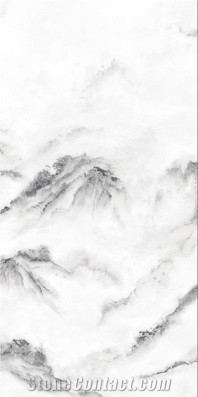 1600*3200MM  GLOSSY MOUNTAIN PEAK PORCELAIN SLAB
