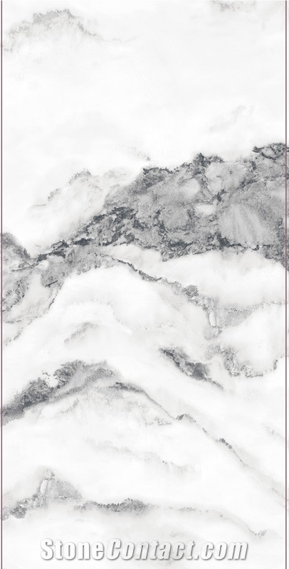 1600*3200MM  GLOSSY MOUNTAIN PEAK PORCELAIN SLAB