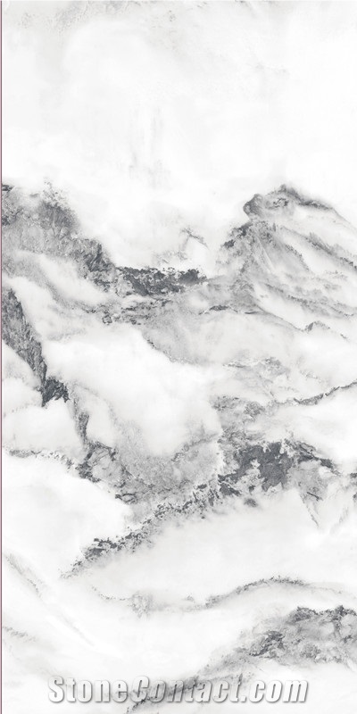 1600*3200MM  GLOSSY MOUNTAIN PEAK PORCELAIN SLAB