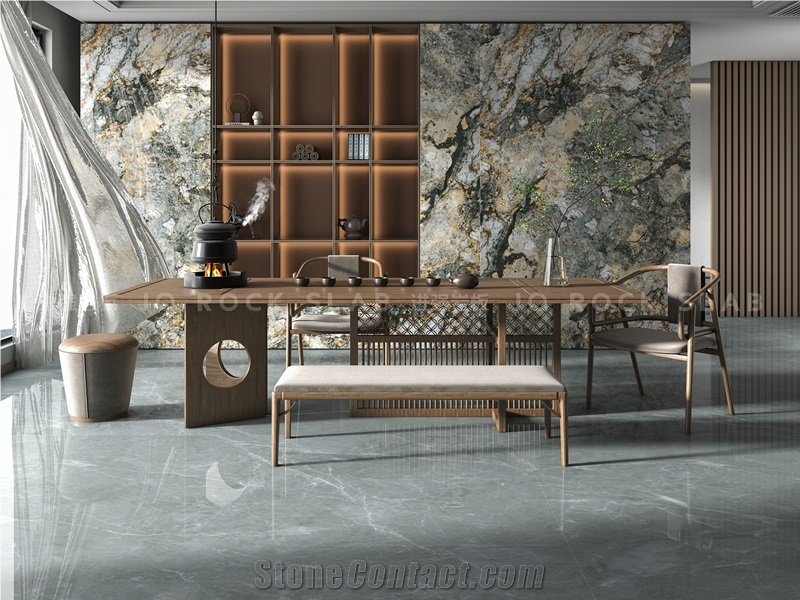 1600*3200MM  GLOSSY WINDHAM GREY SINTERED STONE
