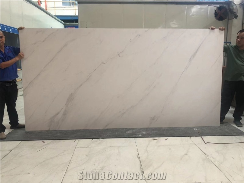 1600*3200MM ICE WHITE MATT SINTERED STONE SLAB