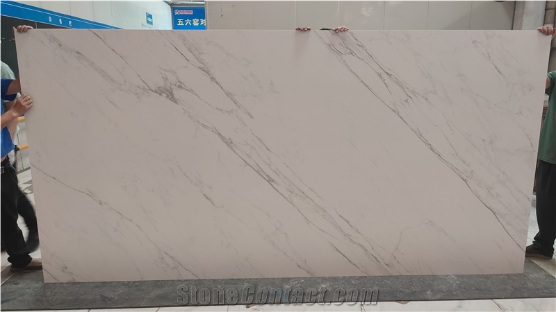 1600*3200MM JAZZ WHITE MATT SINTERED STONE SLAB