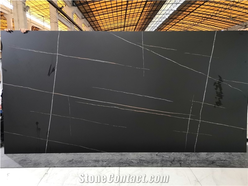 1600*3200MM LAURENT BLACK GOLD MATT SINTERED STONE SLAB