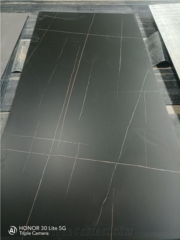 1600*3200MM LAURENT BLACK GOLD MATT SINTERED STONE SLAB
