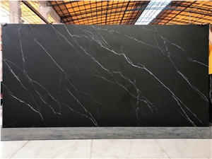 1600*3200MM NEW BLACK MARQUINA MATT PORCELAIN SLAB