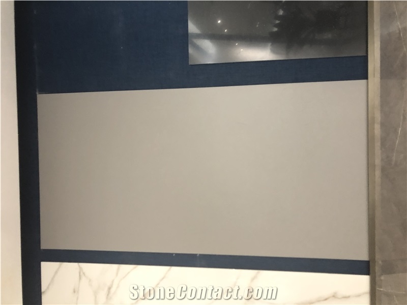 1600*3200MM PURE GREY GLOSSY MATT PORCELAIN SLAB