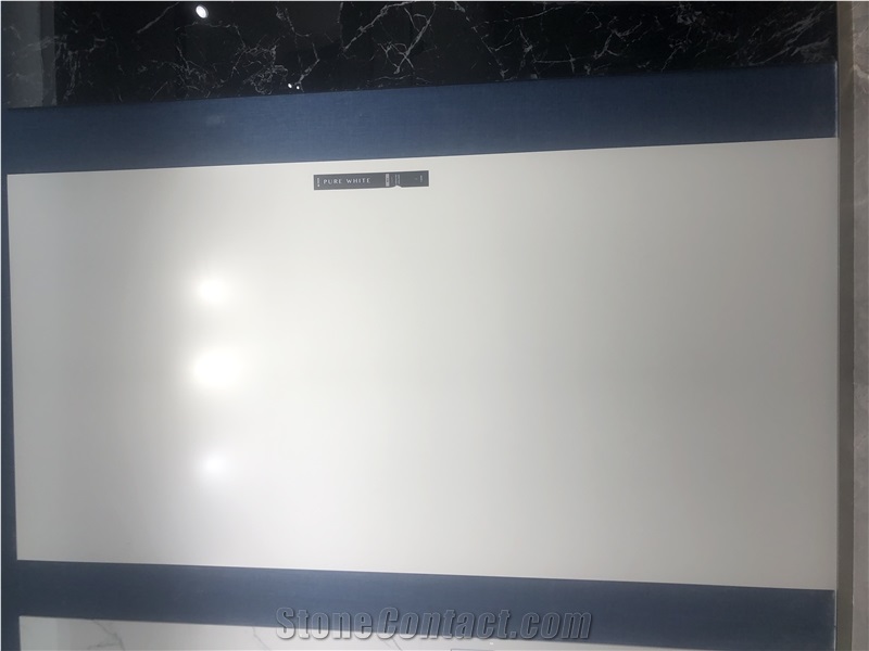 1600*3200MM PURE WHITE GLOSSY MATT PORCELAIN SLAB