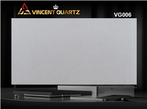 Sparkling Grey Quartz Slabs Made In Vietnam VG006