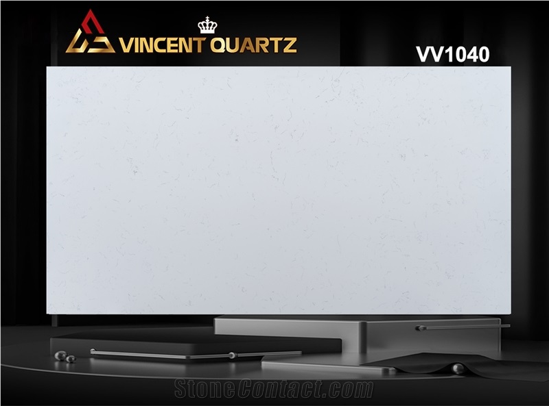 Vietnam Engineered Stone Slabs Carrara White VV1040