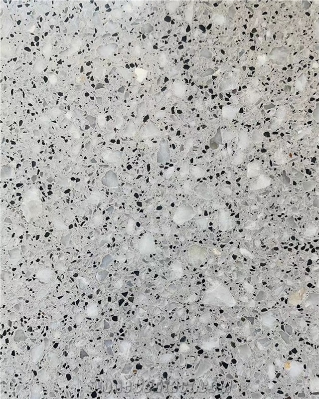B12-2(1)Artificial Stone Greyterrazzo Floor Tiles Wall Tiles