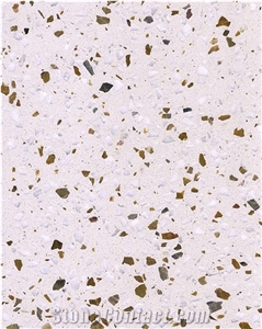 B7-29-9 Artificial Stone White Terrazzo Floor & Wall Tiless