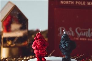 Winter Solace - Soy Wax Santa Claus Candle
