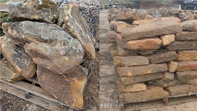 Texas Moss Sandstone Rock And Boulders