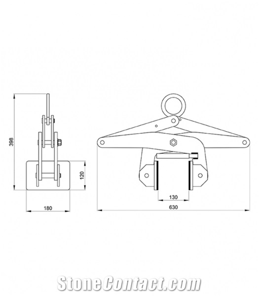 Scissor Clamps With Opening 105Mm Mamba Lifting Slabs