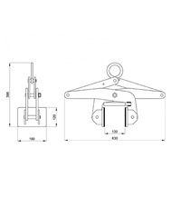 Scissor Clamps With Opening 105Mm Mamba Lifting Slabs