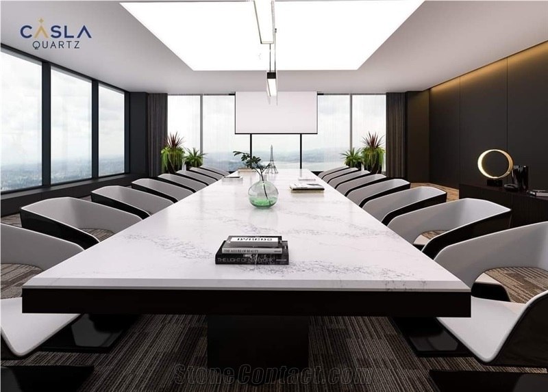Carrara Quartz Table Tops