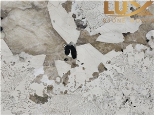 Luxury Patagonia Crystal White Quartzite Slabs