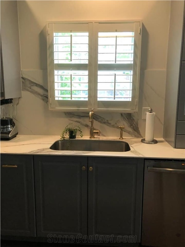 Large Format Porcelain Kitchen Countertop