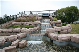 Morning Rose Granite Nipigon Fountain, Water Feature Morning Rose Granite Nipigon Fountain, Water Feature