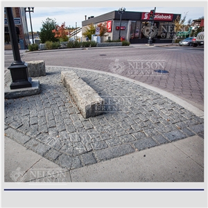 Vermillion Pink Granite- Arctic Grey Granite Cobble Stone