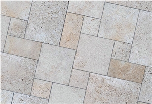 French Pattern Travertine Bush Hammered French Pattern Travertine Bush Hammered